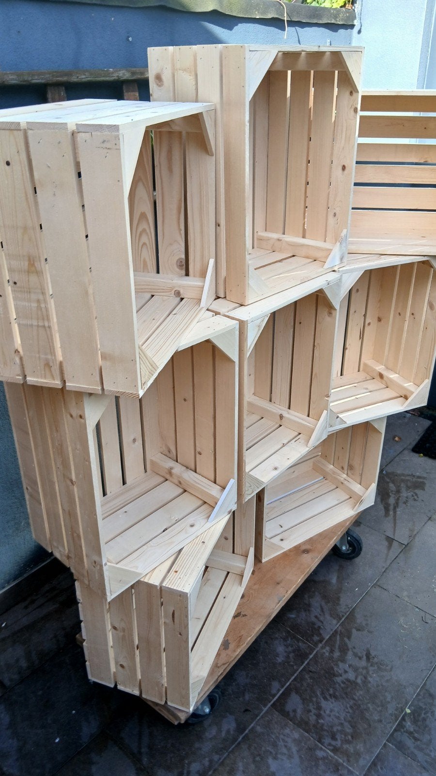 8 Houten kisten  - Ideaal voor opslag of decoratie, Doe-het-zelf en Verbouw, Gebruikt, 40 tot 60 cm, 50 cm of meer, Krat