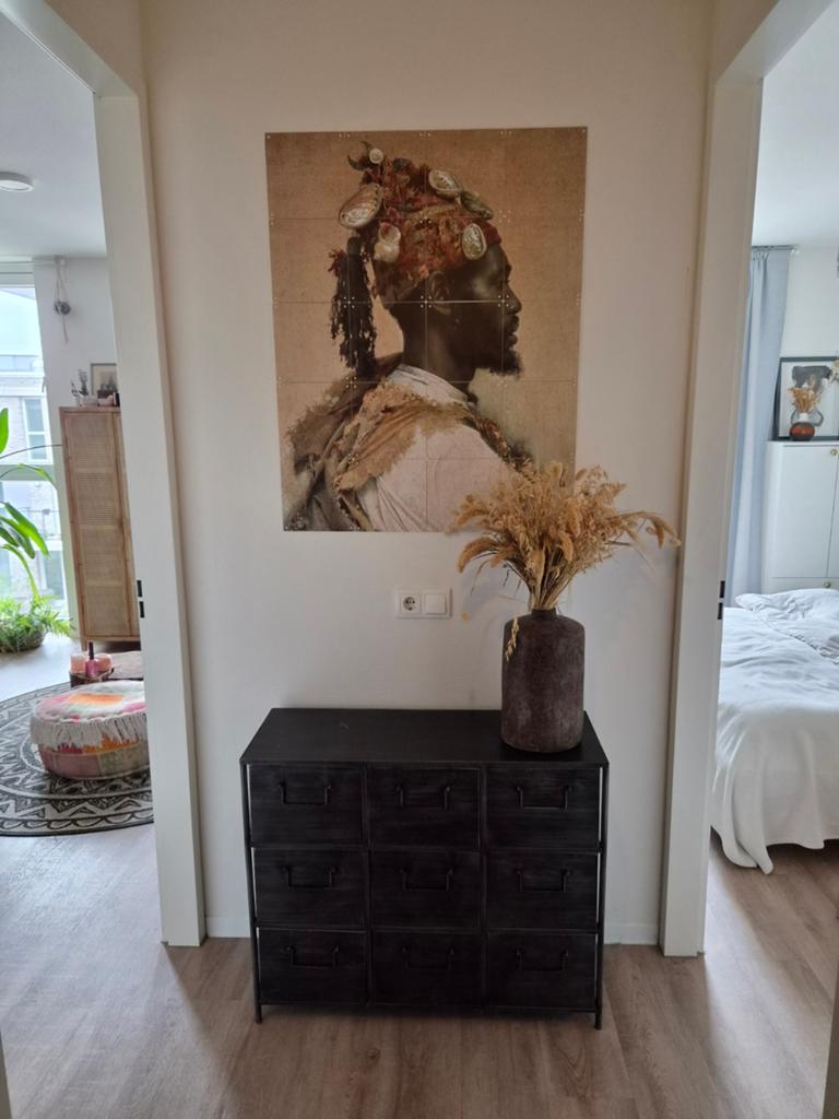 Grijs metalen kast met 9 lades, Ophalen of Verzenden, 25 tot 50 cm, 50 tot 100 cm