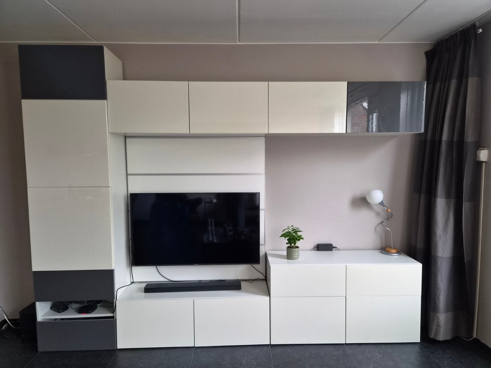 IKEA Besta wandkast - 300x230x40 cm - Zo goed als nieuw, Ophalen, Gebruikt, 200 cm of meer, 200 cm of meer