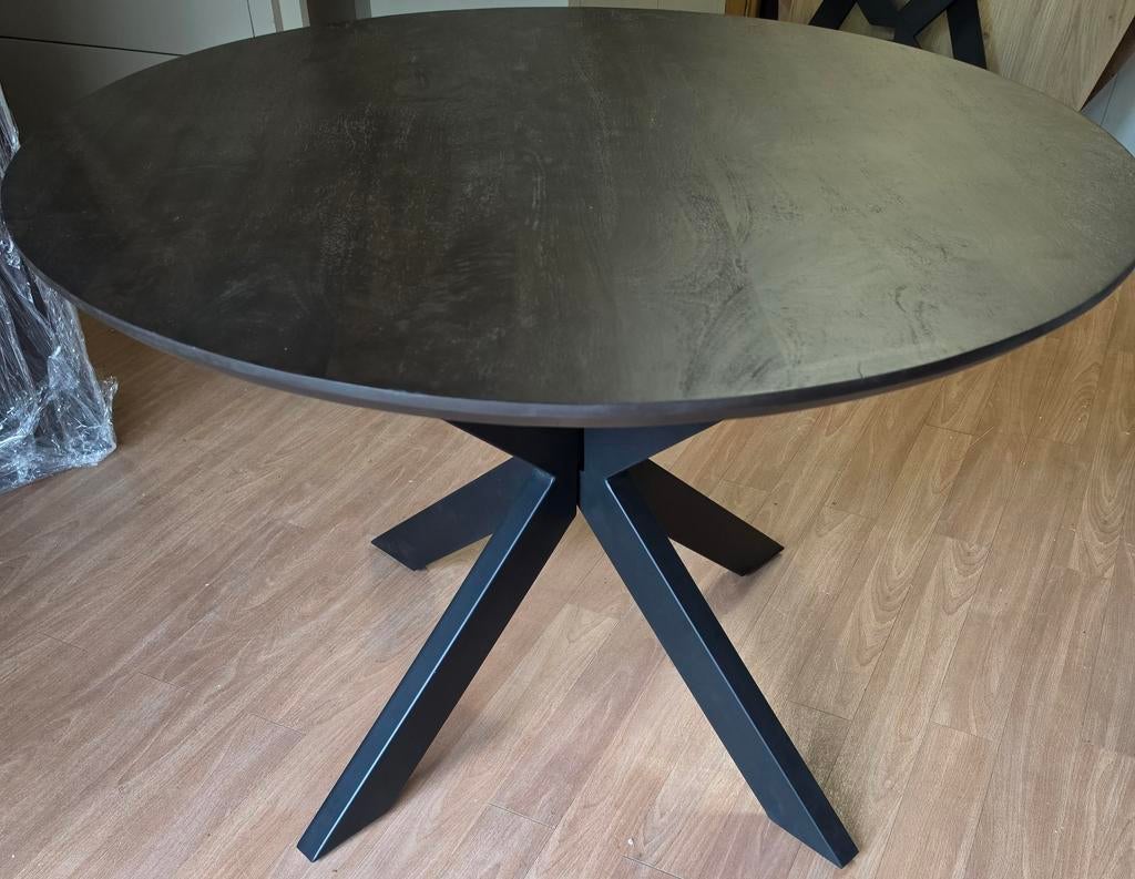 Eettafel Madison Brown 110 cm, Ophalen, Madison, Info@meubeloutletmeppel.nl, Rond