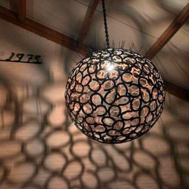 Hanglamp vloerlamp ornament lamp hoefijzer, Huis en Inrichting, Lampen | Hanglampen, Ophalen of Verzenden