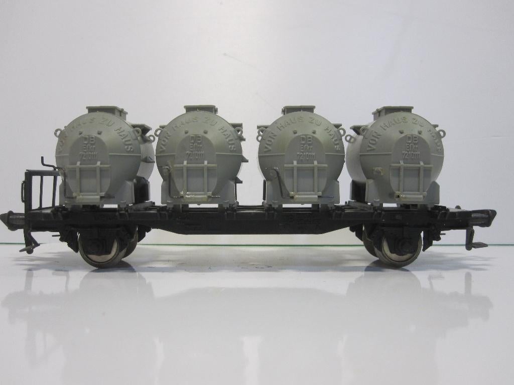 4 stuks Fleischmann goedrenwagons, Gebruikt, Gelijkstroom, Fleischmann, Wagon