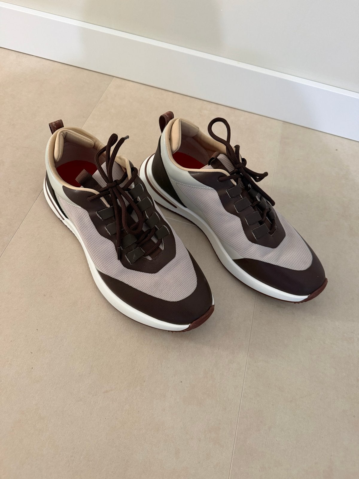 Loro Piana sneakers - Maat 42, Ophalen, Zo goed als nieuw, Bruin, Sneakers of Gympen