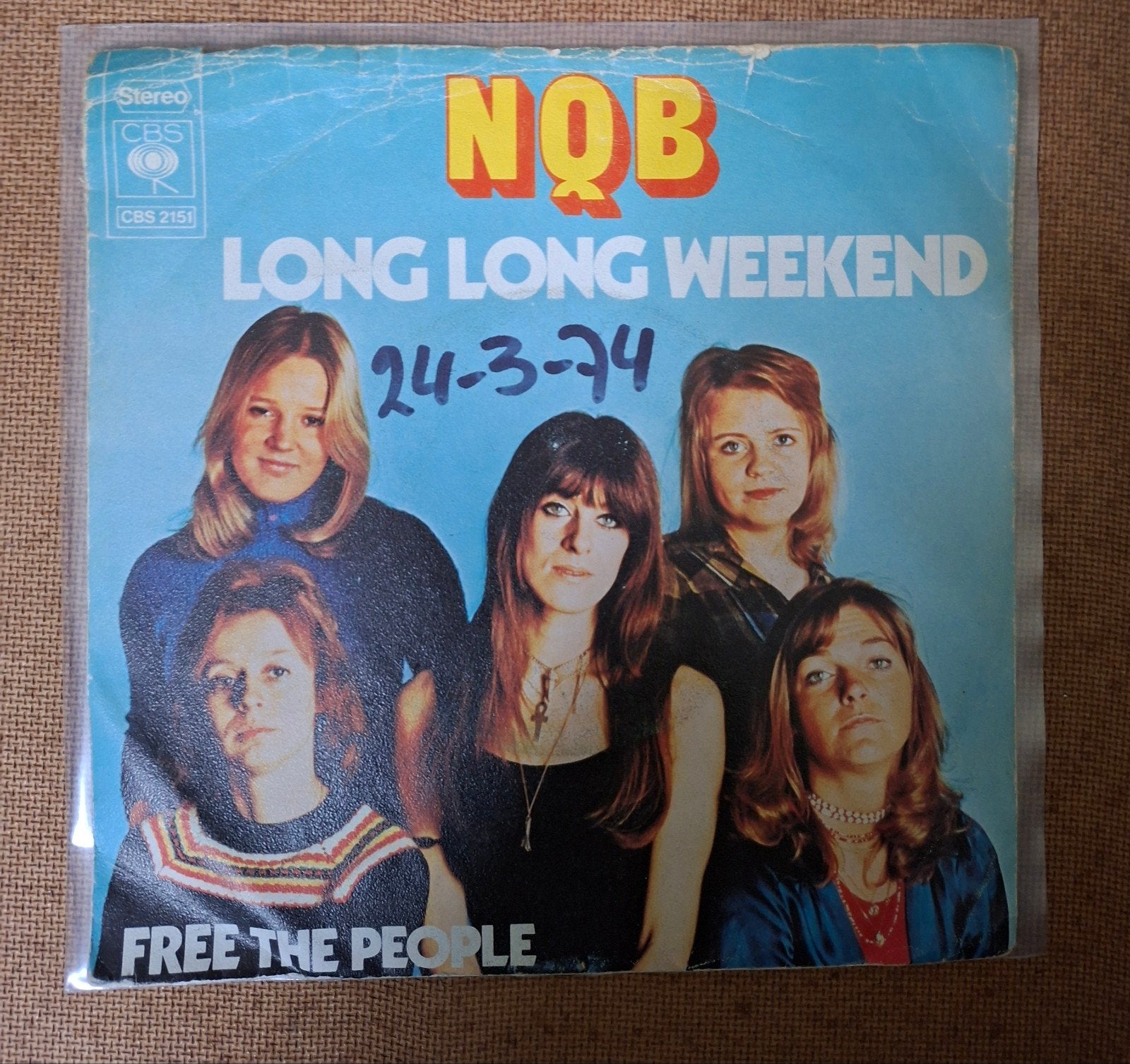 NQB - Long long weekend - Single is TOP, Ophalen of Verzenden, Gebruikt, 7 inch, Pop
