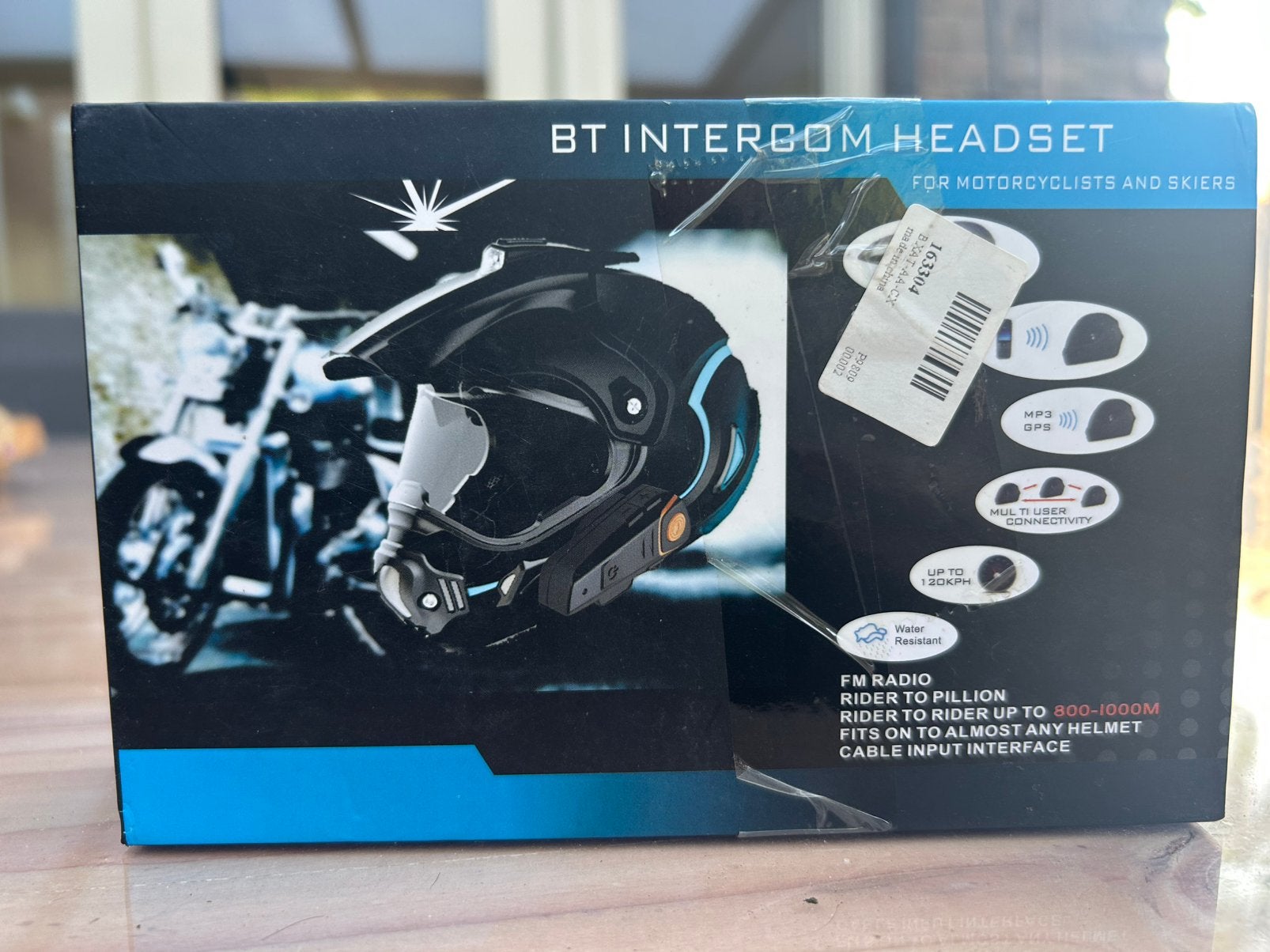 Motorhelm bluetooth intercom apparaat 1 stuk, Ophalen of Verzenden, Overige merken