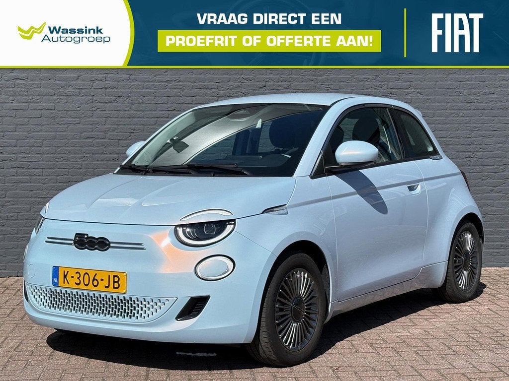 Fiat 500 42kWh 118pk Aut Icon | 1e Eigenaar | Camera & Senso, Auto's, Fiat, Bedrijf, Te koop, ABS, Achteruitrijcamera, Airconditioning