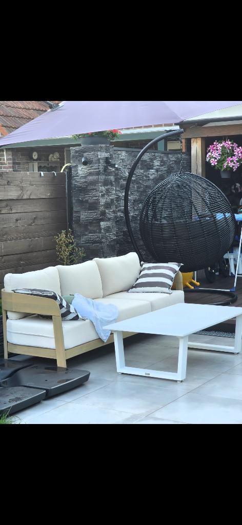 Nieuwe 3-zits tuinset. Merk Sklum en Life Outdoor Living, Ophalen, Bank, Zo goed als nieuw, Tuinset