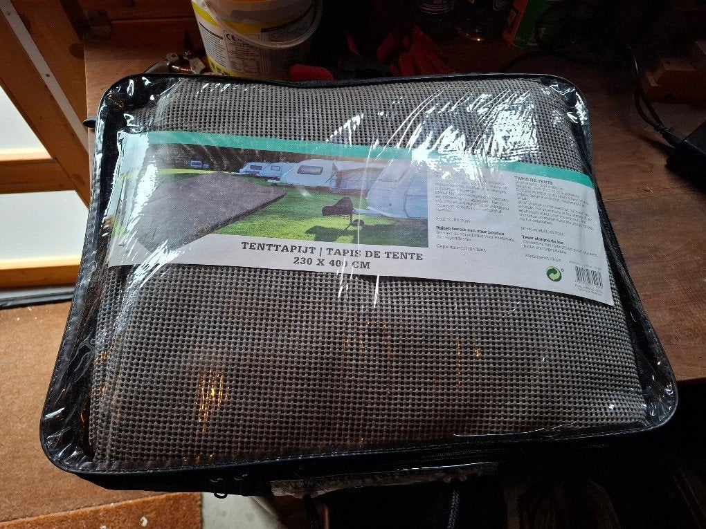 Tenttapijt 4 stuks, 2 onder- en 2 toptapijten, Ophalen of Verzenden, Gebruikt
