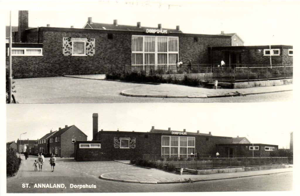 St. Annaland, Dorpshuis - 2 afb. - 1972 gelopen, Verzenden, 1960 tot 1980, Gelopen, Zeeland