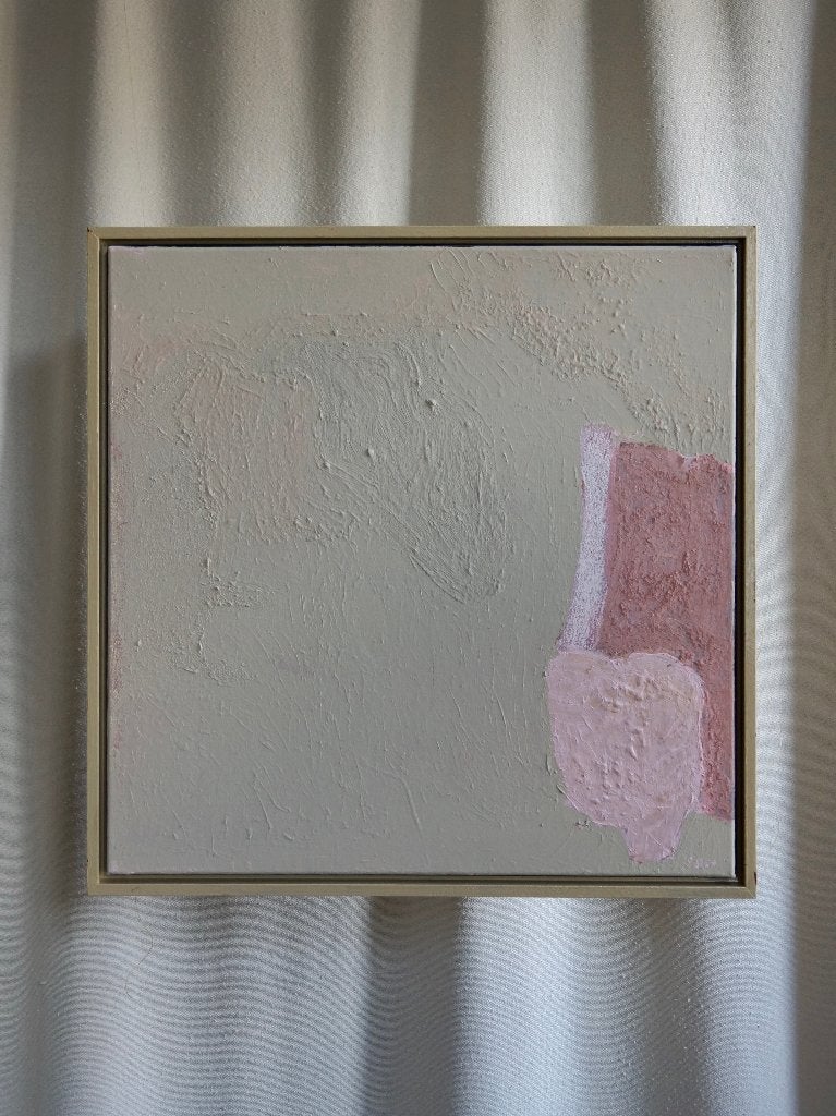 Klein abstract schilderijtje 50x50CM, Ophalen of Verzenden