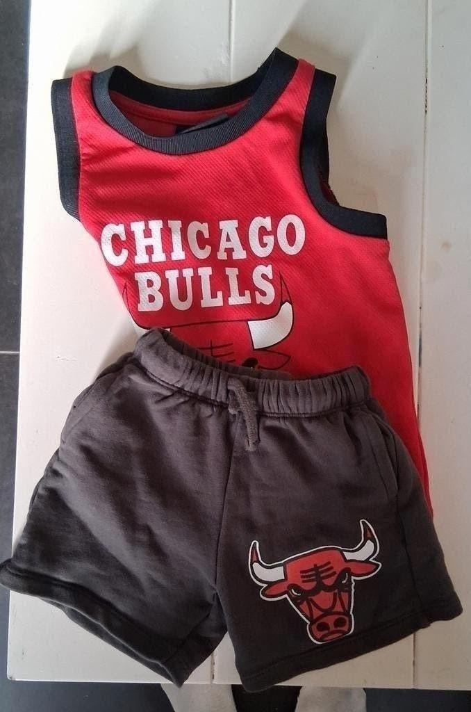 Chicago Bulls Set Baby, Ophalen of Verzenden, Zo goed als nieuw, Chicago Bulls, Jongen of Meisje