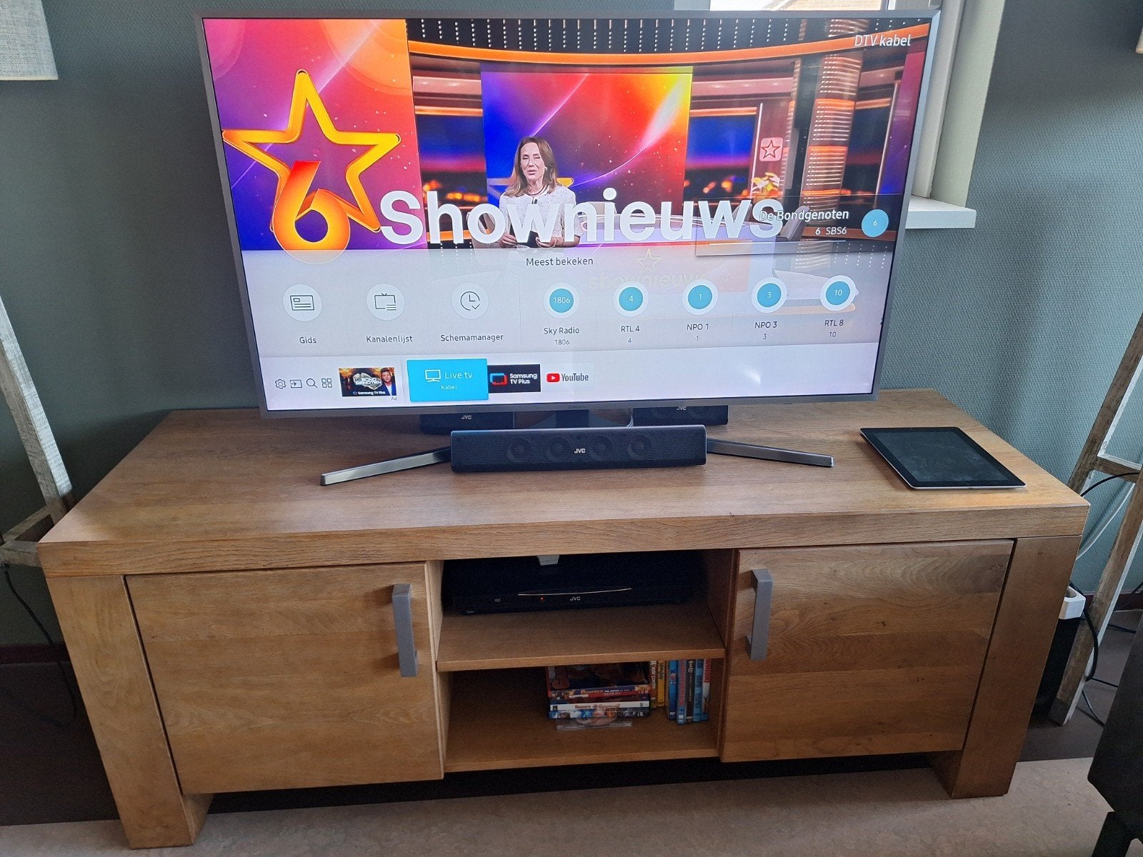 Gratis ophalen TV kast, als nieuw, Ophalen, 150 tot 200 cm, Eikenhout, Zo goed als nieuw