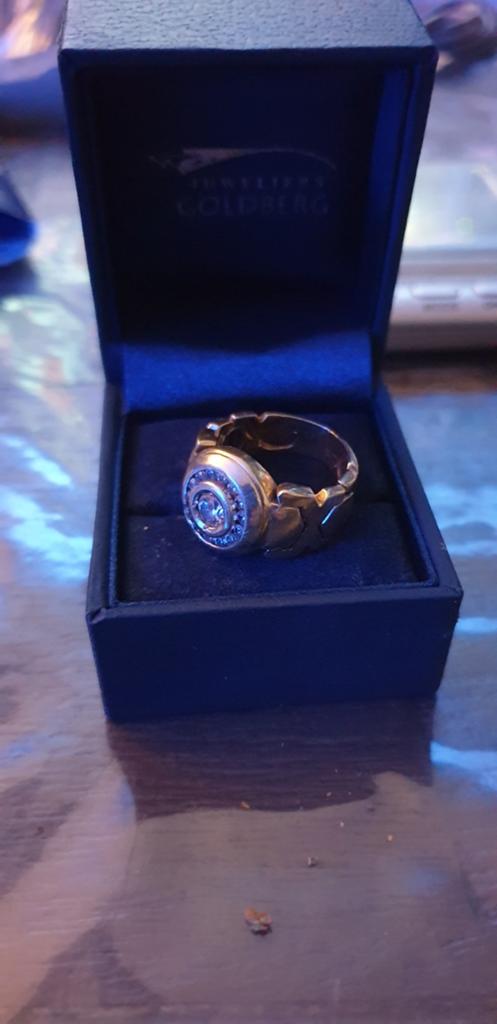Dikke 14 karaat gouden schakel rolex ring, Ophalen of Verzenden, Zo goed als nieuw, Goud, Rolex