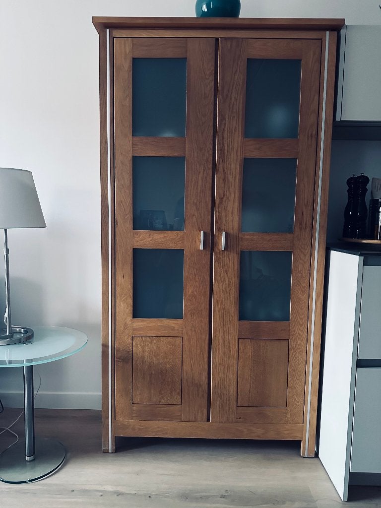 Servieskast, Huis en Inrichting, Ophalen, 100 tot 150 cm, Eikenhout, 150 tot 200 cm