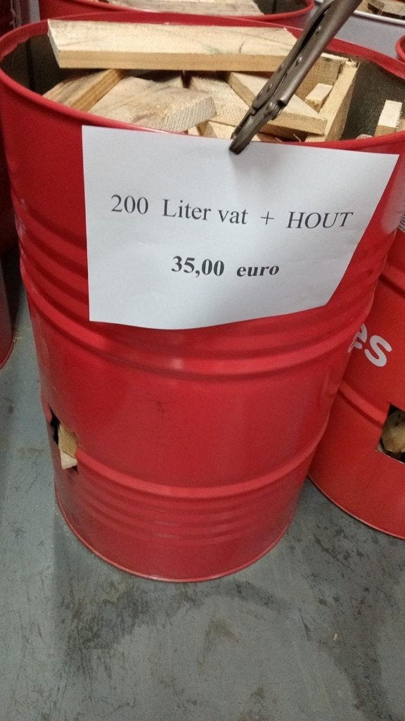 vuurton / olievat drum vanaf 10 euro, Ophalen of Verzenden, Zo goed als nieuw, Vuurton