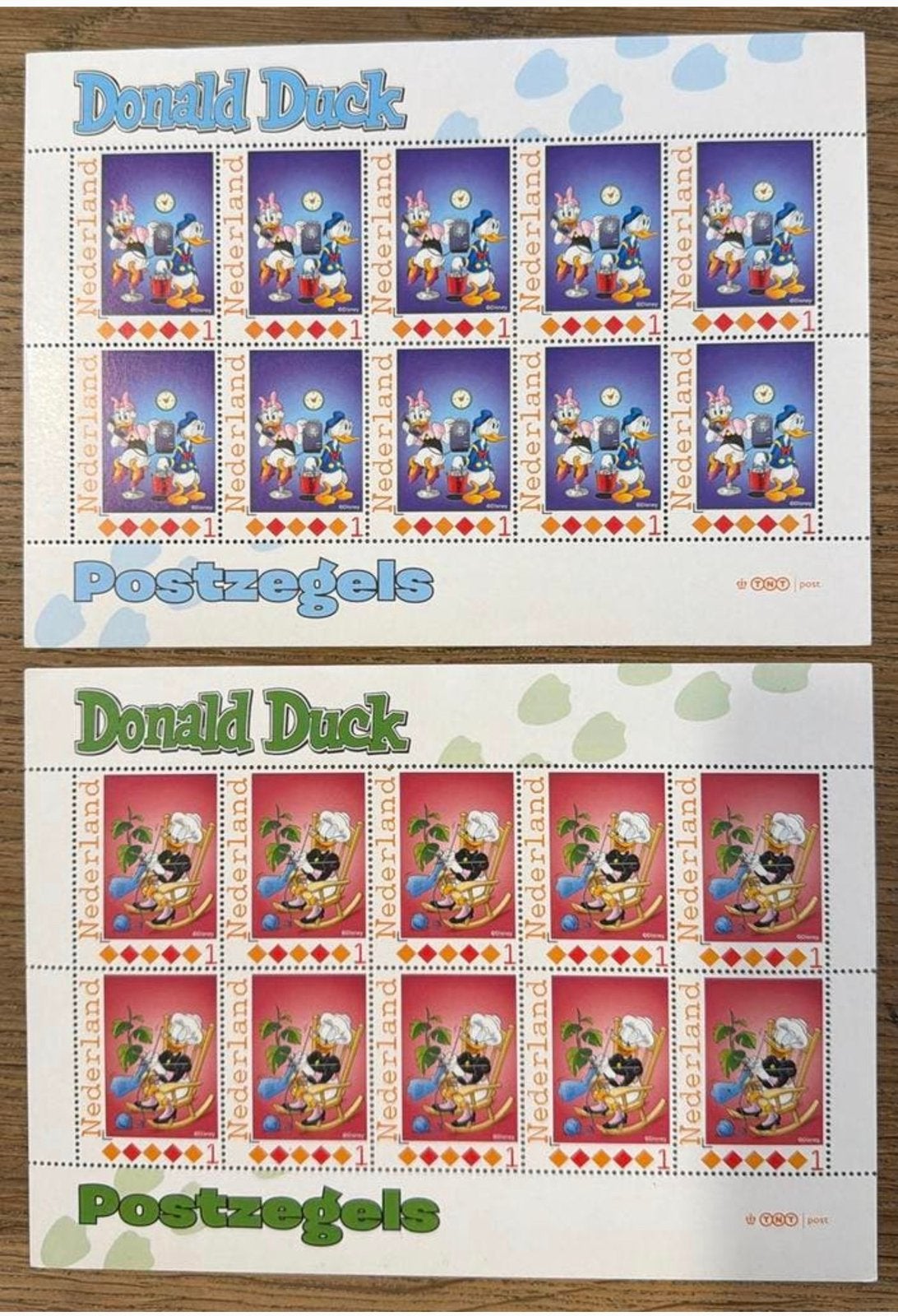 Postzegels pf. Donald Duck .. verschillende velletjes, Ophalen of Verzenden, Na 1940, Postfris