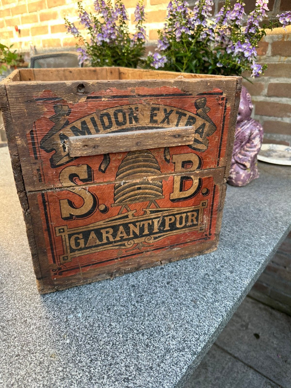 Brocante transport kist De Bijenkorf, Ophalen, Minder dan 50 cm, Gebruikt, 50 tot 100 cm