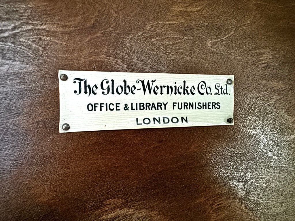 originele Globe Wernicke antieke BOEKENKAST VITRINEKAST 1900, Eikenhout, Met deur(en), Zo goed als nieuw, 150 tot 200 cm
