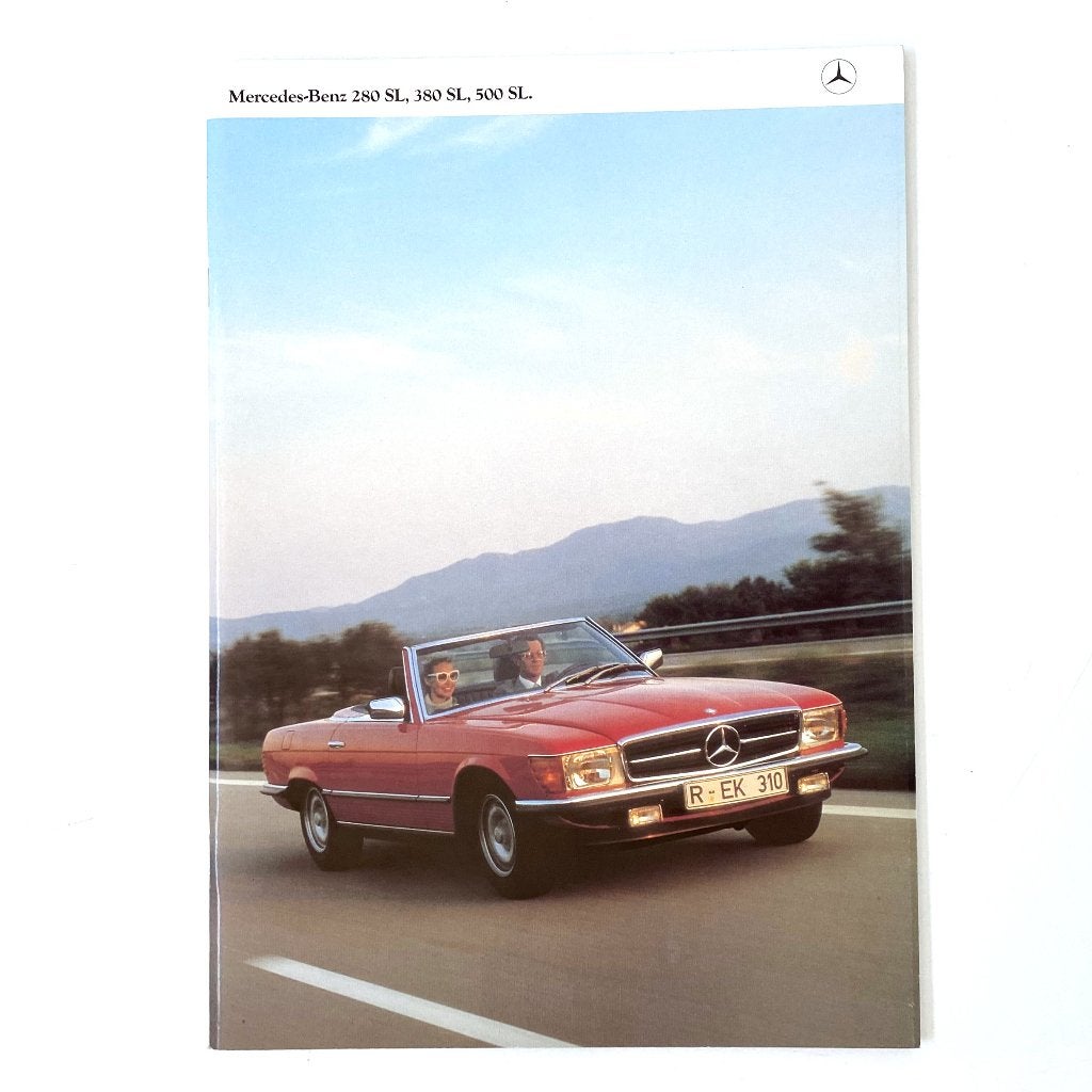 Mercedes-Benz 280 SL, 380 SL & 500 SL (R107)– 1980 brochure, Boeken, Verzenden, Zo goed als nieuw, Mercedes
