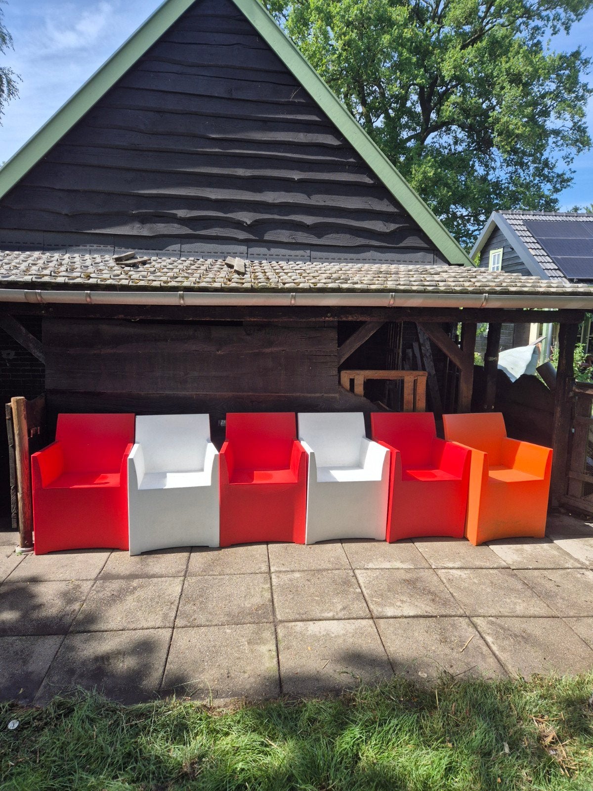 Haans Lifestyle Rainbow tuinstoelen, 6 stuks, Kunststof, Gebruikt, Overige kleuren, Modern, Buiten