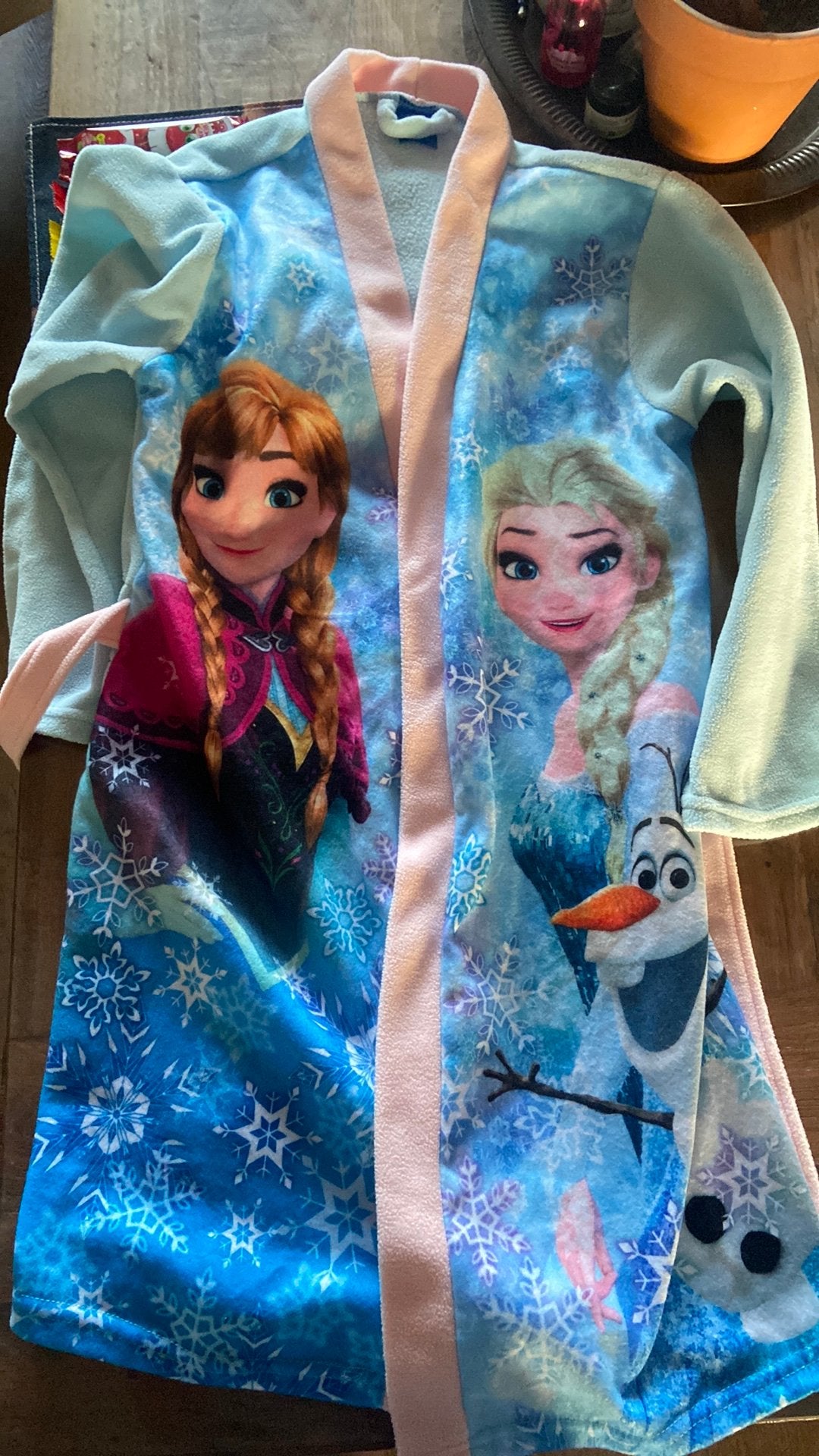 Frozen badjas 134/140 zgan, Ophalen, Zo goed als nieuw, Meisje