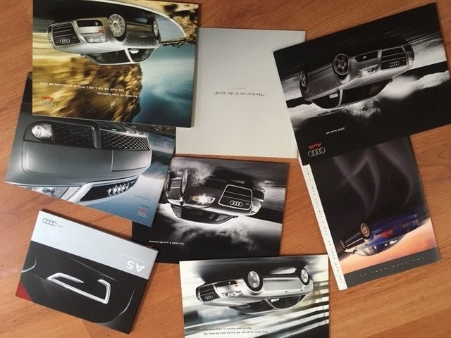 Audi A4 A5 A6 A8, S, RS of Allroad US brochure/auto folder, Boeken, Ophalen of Verzenden, Zo goed als nieuw, Audi