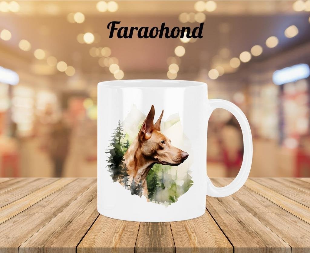 Faraohond profiel mok, Verzenden, Nieuw, Overige stijlen, Kop(pen) en/of Schotel(s)