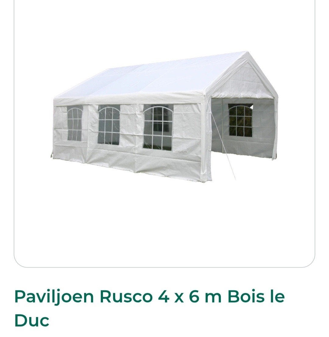 Partytent 6x4 meter te huur voor feest of evenement, Tuin en Terras, Partytenten, Ophalen, 5 tot 8 meter
