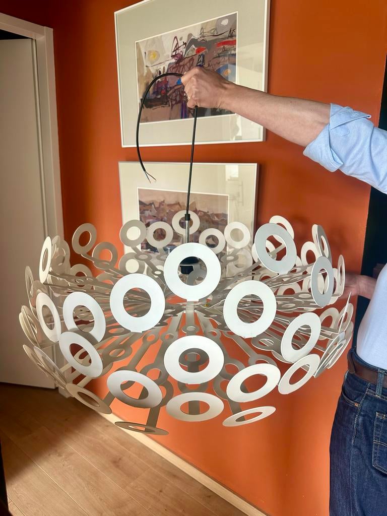 Moooi Dandelion hanglamp - Richard Hutten - 80x55 cm, Ophalen, Gebruikt, Metaal, 50 tot 75 cm