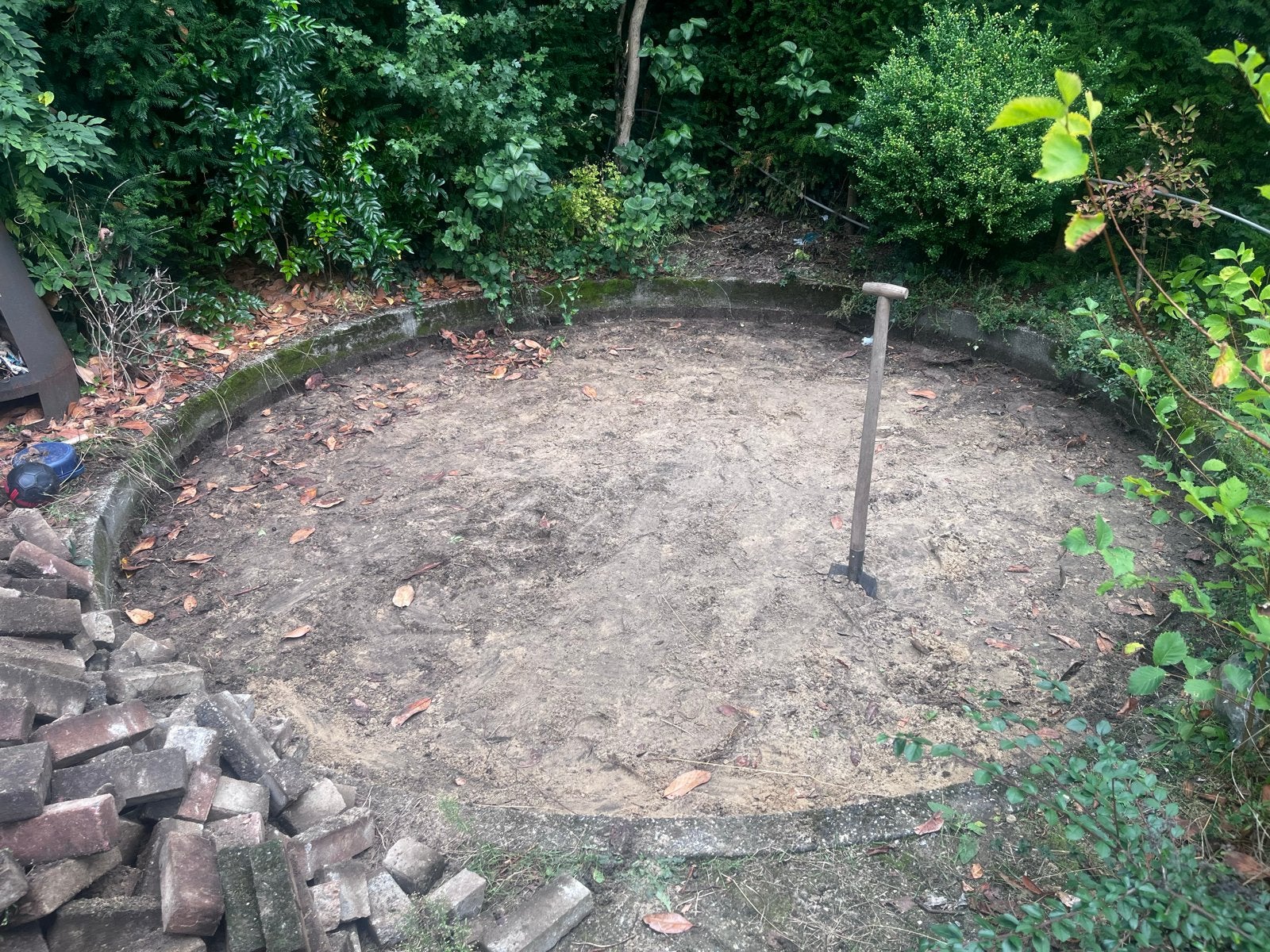 Ronde bestrating/fundering diameter 3 meter, Ophalen, Gebruikt, Overige typen, 5 tot 10 m²