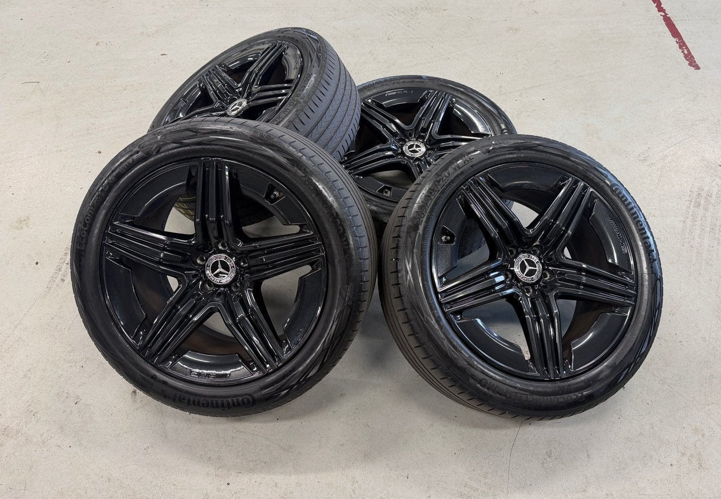 AMG Velgen 20inch met banden voor Mercedes modellen breedset, Auto-onderdelen, Banden en Velgen, Ophalen, Banden en Velgen, Personenwagen