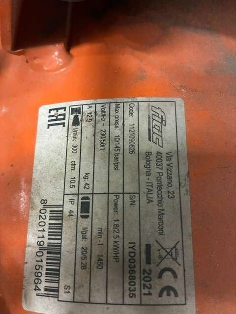 FIAC FV 304-20 compressor 400/20L 230V – 10 bar, Doe-het-zelf en Verbouw, Compressors, Gebruikt, Weijman, 6 tot 10 bar, Ochten