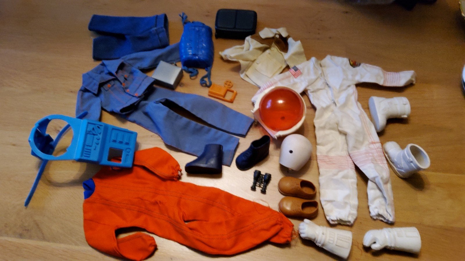 Vintage The Bionic Dollar Man Ruimtevaart set outfits Kenner, Ophalen of Verzenden