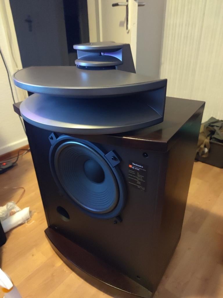 Technics sb e100, Gebruikt, 60 tot 120 watt, Front, Rear of Stereo speakers, Ophalen