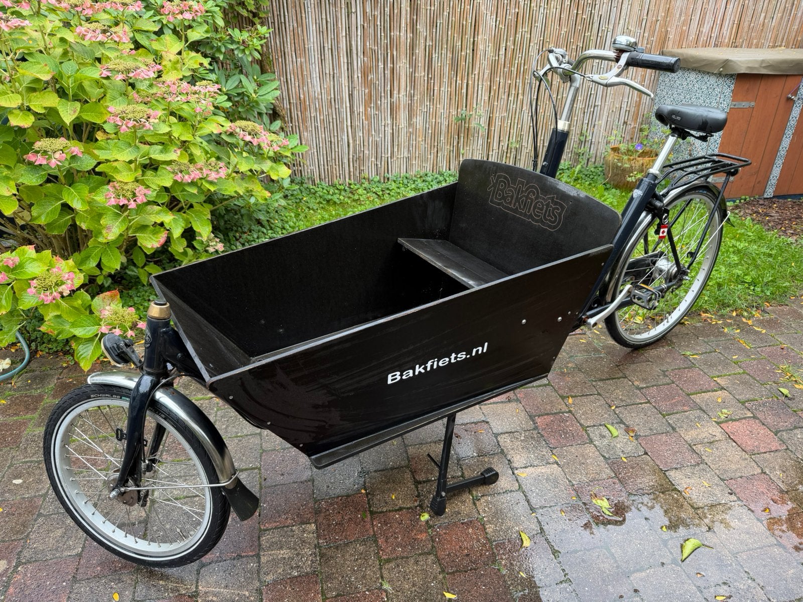 Bakfiets lang van Van Andel 7 versnellingen, Gebruikt, 2 kinderen, Trommelrem, Ophalen