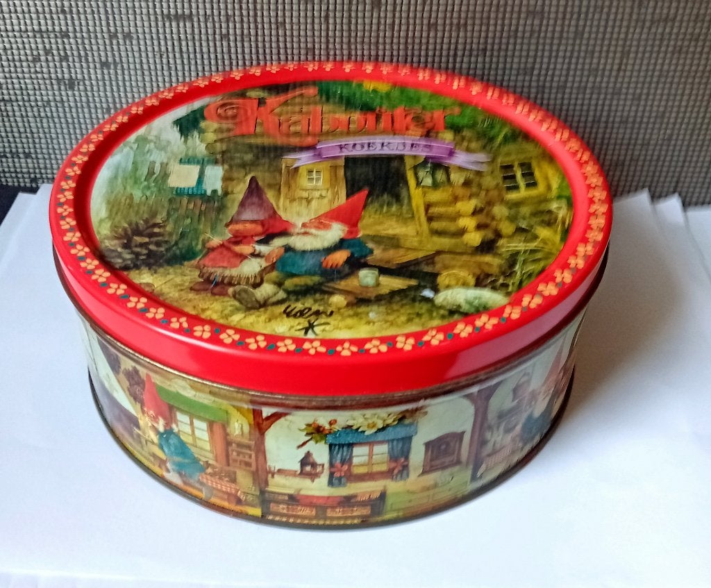 koekjes blik kabouter riem poortvliet, Verzenden, Overige