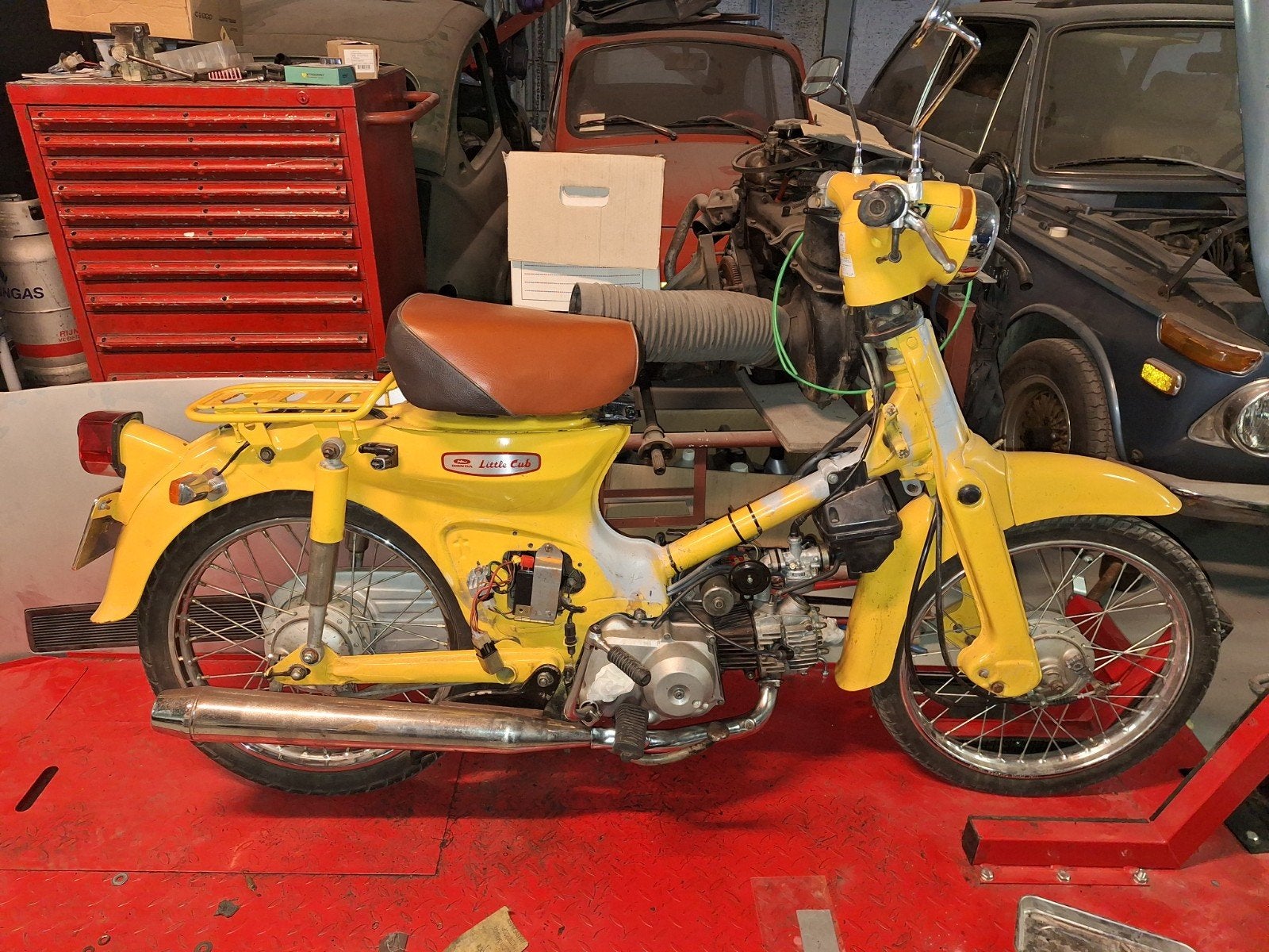 Honda super Cub C50 - Geel (project), Fietsen en Brommers, Ophalen, Gebruikt, Overige modellen, 70 cc