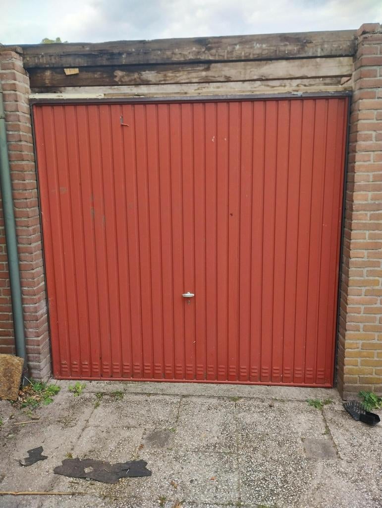 Garageschuifdeur van metaal, Doe-het-zelf en Verbouw, Deuren en Horren, Ophalen, Gebruikt, 120 cm of meer, Garagedeur