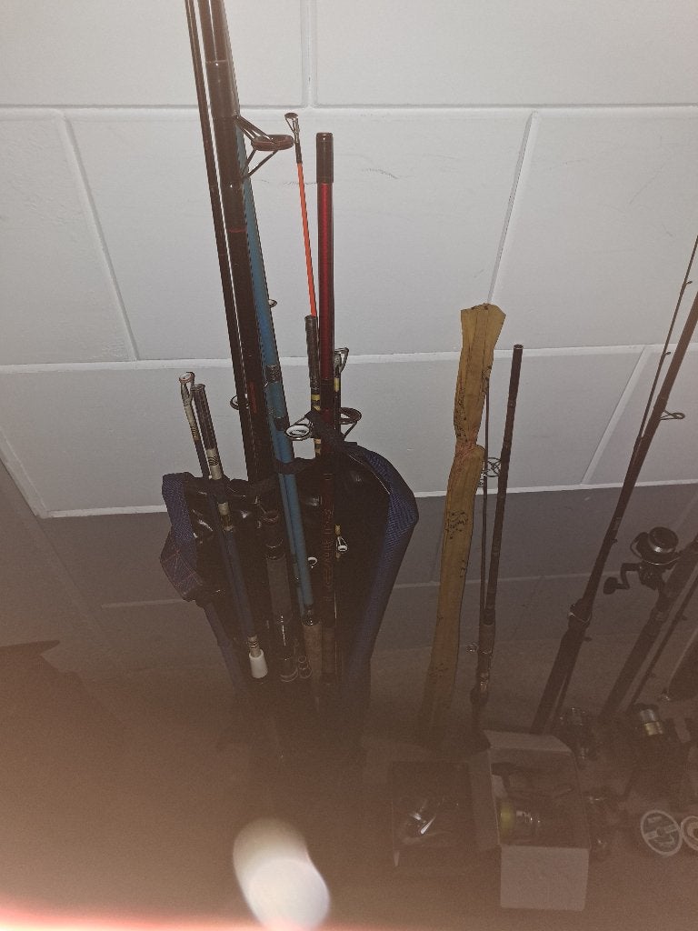 Visspullen, Ophalen, Gebruikt, Complete hengel
