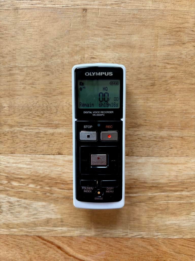 Olympus VN-3500 PC digitale voicerecorder, Ophalen of Verzenden, Zo goed als nieuw