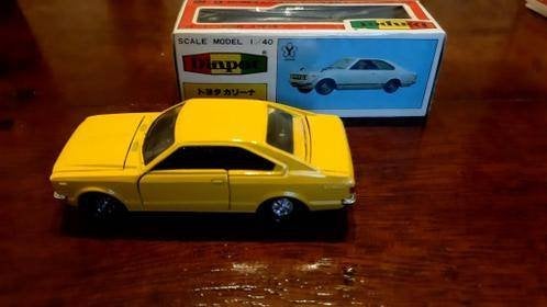 Diapet YONEZAWA TOYS Toyota CARINA 1600SR GEEL G18, Hobby en Vrije tijd, Ophalen of Verzenden, Nieuw, Auto, Overige merken