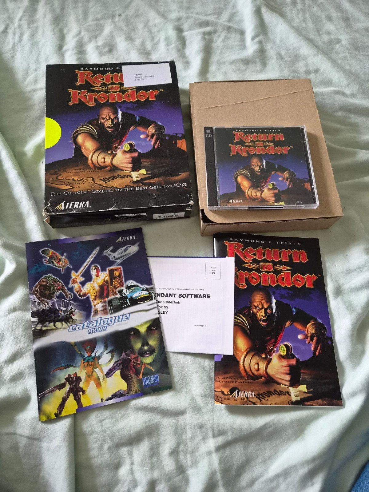 Return to Krondor (1998) - PC Big Box (Sierra), 1 speler, Racen en Vliegen, Ophalen of Verzenden, Zo goed als nieuw