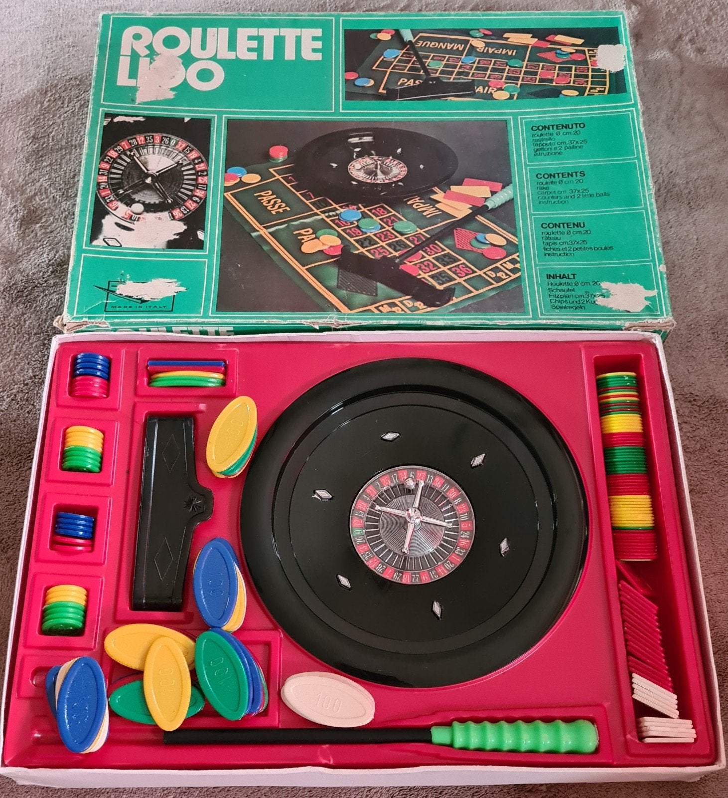 Roulette spel...., Ophalen