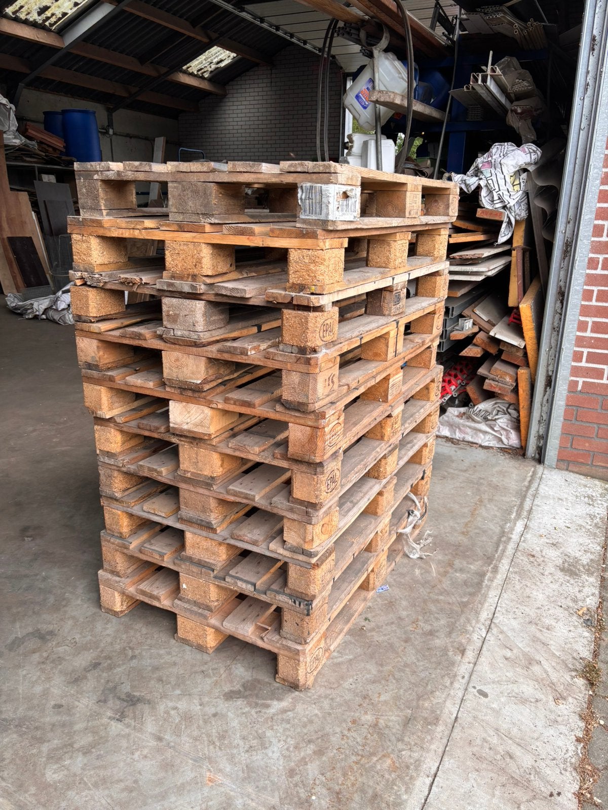 Pallets euro of andere maten, Ophalen, Zo goed als nieuw, 50 mm of meer, Minder dan 200 cm