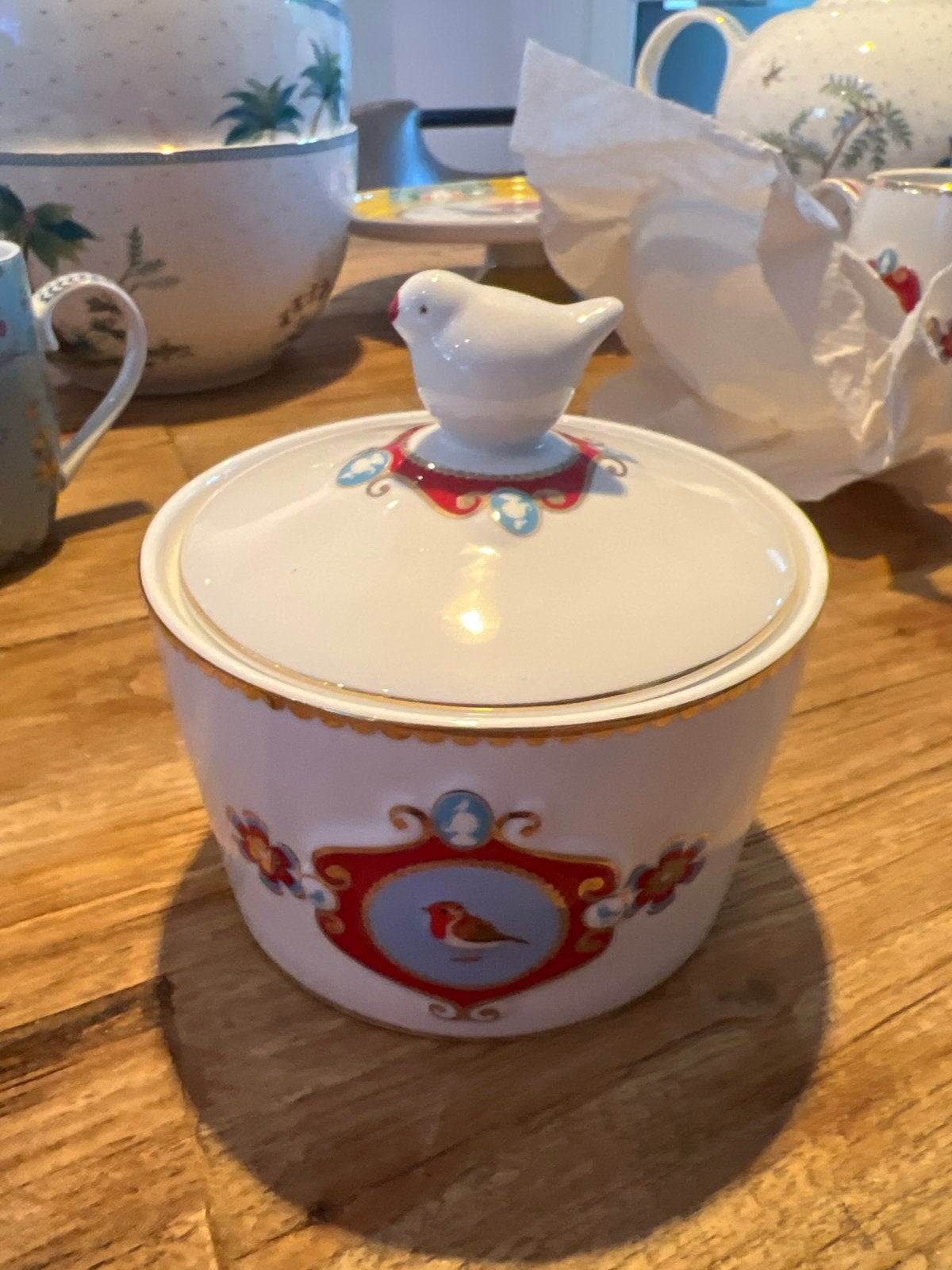 Pip Studio Suikerpot Love Birds, Huis en Inrichting, Keuken | Servies, Nieuw, Ophalen of Verzenden, Modern, Porselein