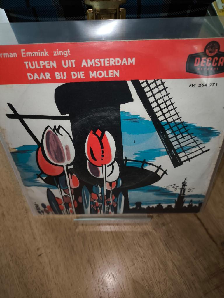 Herman Emmink – Tulpen Uit Amsterdam eerste persing zeldzaam, Gebruikt, Voor 1960, 7 inch, Single