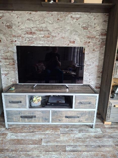 tv meubel mango hout, Ophalen, Zo goed als nieuw, 25 tot 50 cm, Minder dan 100 cm