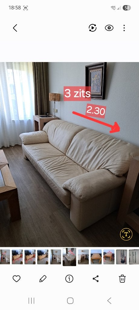 Bank,bijzettafeltjes2x,eettafel,tvkast bed, Ophalen, Gebruikt, 150 tot 200 cm, Driepersoons