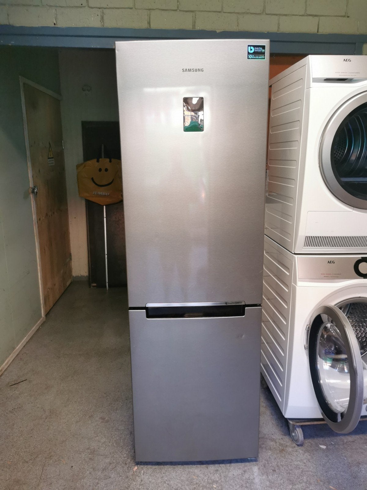 Samsung Koel-vriescombinatie in zeer goede staat. Nog in, Witgoed en Apparatuur, 200 liter of meer, 60 cm of meer, Met aparte vriezer