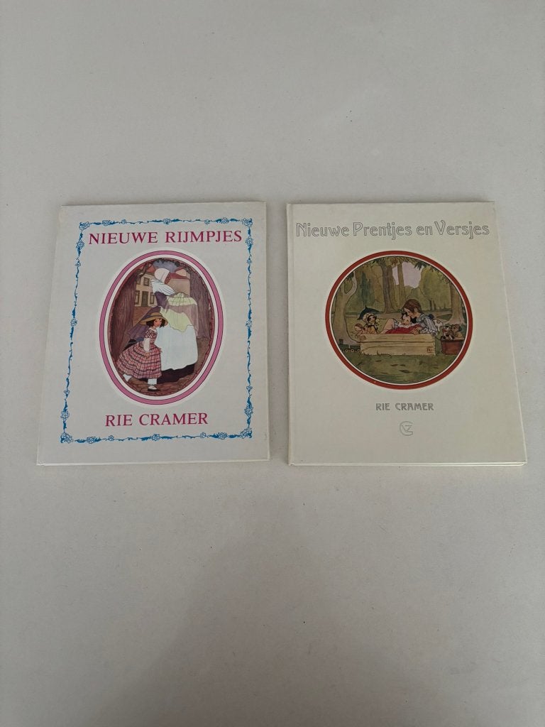 2 prentenboeken Rie cramer nieuwe rijmpjes prentjes versjes!, Gelezen, 5 of 6 jaar, Fictie algemeen, Jongen of Meisje